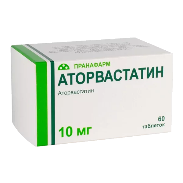 Аторвастатин таб п.п.о. 10мг N60