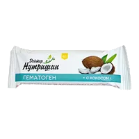 Гематоген Доктор Нутришин с кокосом плитка 40г N1