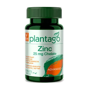 Plantago Zink 25 mg Chelate Цинк хелат 25 мг таблетки N60