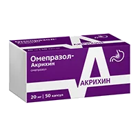 Омепразол-Акрихин капс кишечнораств 20мг N50