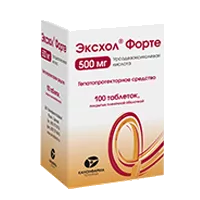 Эксхол Форте таб п.п.о. 500мг N100