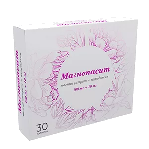 Магнепасит таб п.п.о. 100мг 10мг N30