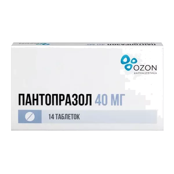 Пантопразол таб кишечнораств п/о 40мг N14