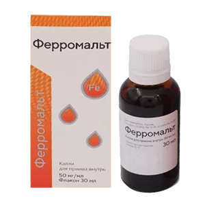 Ферромальт кап д/внут пр 5% 30мл N1