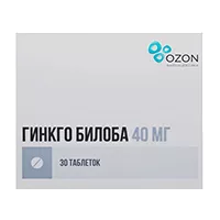 Гинкго Билоба таб п.п.о. 40мг N30