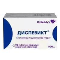 Диспевикт таб п.п.о. 100мг N90