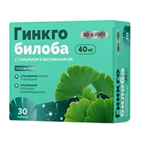 BioForte Гинкго билоба + Глицин + Витамин В6 капсулы 240мг N30