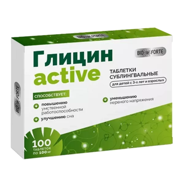 BioForte Глицин-актив таблетки 0,1г N100