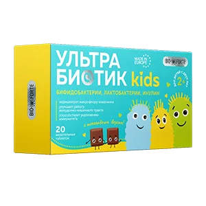 BioForte Ультрабиотик Кидс таблетки жев N20
