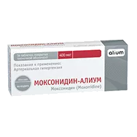 МОКСОНИДИН-АЛИУМ таб п.п.о. 400мкг N14