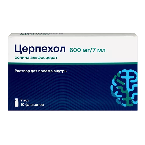 Церпехол р-р д/внут пр 600мг/7мл 7мл N10