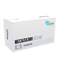 Месалазин таб кишечнораств п/о 500мг N50