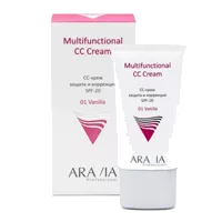 ARAVIA Professional CC-Крем для лица защитный Multifunctional SPF-20 тон 01 Vanilla 50мл
