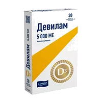 Девилам таб п.п.о. 5000МЕ N30