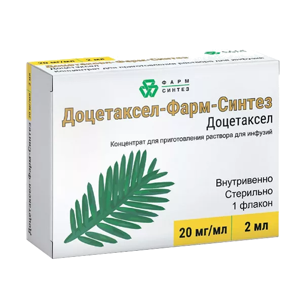 Доцетаксел-Фарм-Синтез конц д/р-ра д/инф 2% 2мл N1
