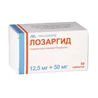 ЛОЗАРГИД таб п.п.о. 12,5мг 50мг N60