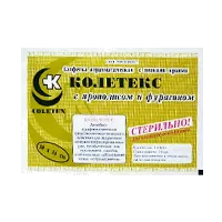 КОЛЕТЕКС-СПФ-1 с прополисом и фурагином Салфетка атравматическая с липкими краями стер 10х14см