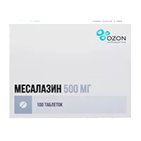 Месалазин таб кишечнораств п/о 500мг N100