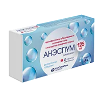 Анэспум таб жев 125мг N20