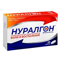 Нуралгон Фармасинтез таб п.п.о. 400мг 325мг N20