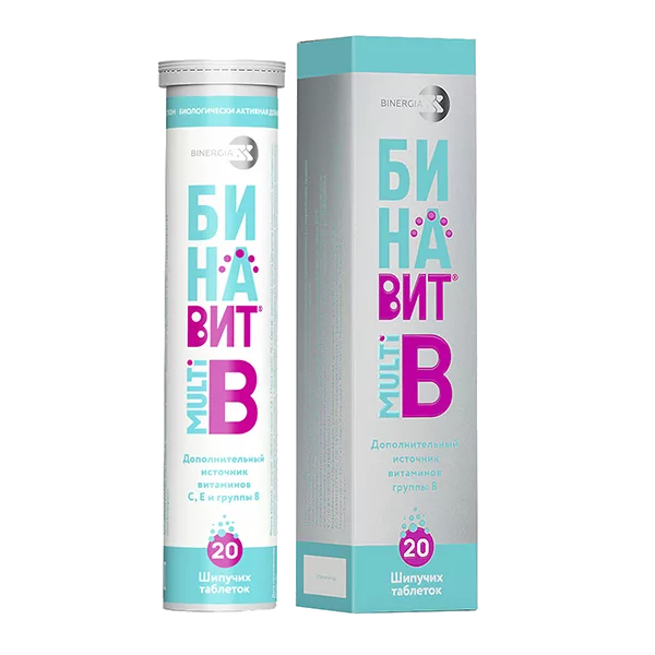 БИНАВИТ C таблетки шипучие 3,8г N20