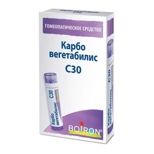 Карбо вегетабилис C30 гран гомеопат 4г N1