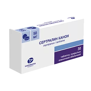 Сертралин Канон таб п.п.о. 50мг N30