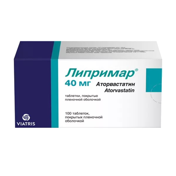 Липримар таб п.п.о. 40мг N100