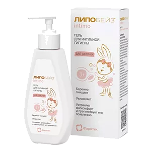 ЛИПОБЕЙЗ Intimo Гель для интимной гигиены для девочек 3+ Фармтек 200мл