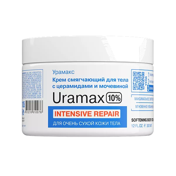 LIBREDERM Крем для тела Uramax смягчающий с церамидами и мочевиной 10% 300мл
