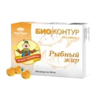 Рыбный жир Сердце Континента капсулы 330мг N100
