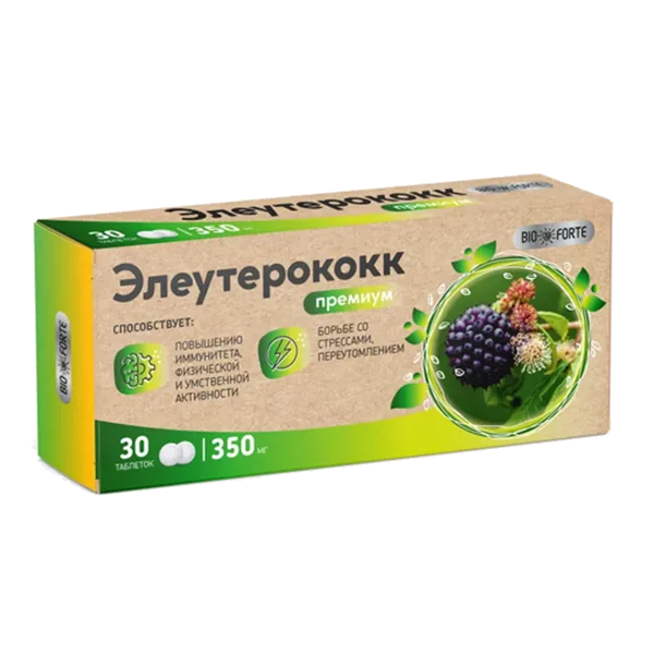 BioForte Элеутерококк Премиум таблетки 350мг N30