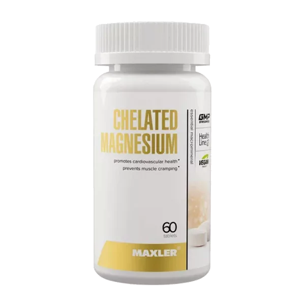 MAXLER Chelated Magnesium таблетки 1000мг N60