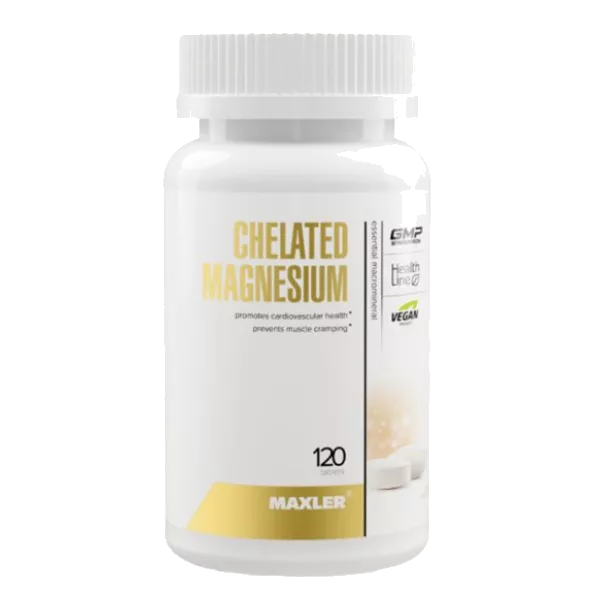 MAXLER Chelated Magnesium таблетки 1000мг N120