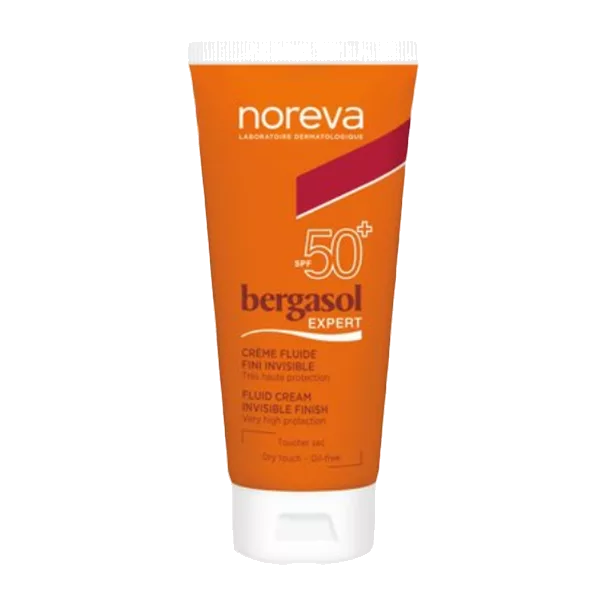 NOREVA Солнцезащитный Крем Bergasol expert SPF50+ лёгкий 50мл