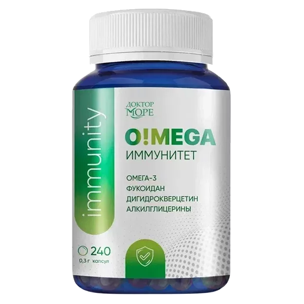 Доктор МОРЕ OMEGA Иммунитет капсулы 300мг N240