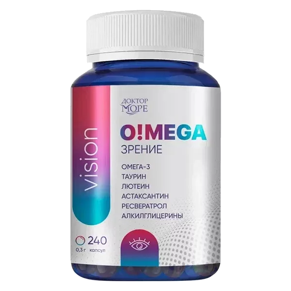 Доктор МОРЕ OMEGA Зрение капсулы 300мг N240