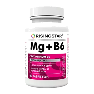 Risingstar Mg + B6 таблетки 960мг N90
