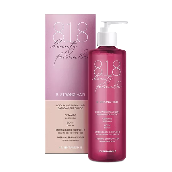 818 Beauty formula Бальзам для волос B.STRONG HAIR Восстанавливающий 200мл