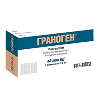 Граноген (30млн.МЕ/мл) р-р для в/в и п/к вв 0,03% 1,6мл N5