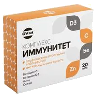 OVERvit ИММУНИТЕТ КОМПЛЕКС капсулы 630мг N20