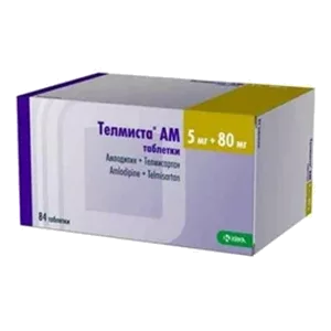 Телмиста АМ таб 5мг 80мг N84