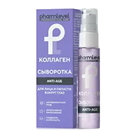 Pharmlevel КОЛЛАГЕН Сыворотка для лица и области вокруг глаз Anti-Age 30мл