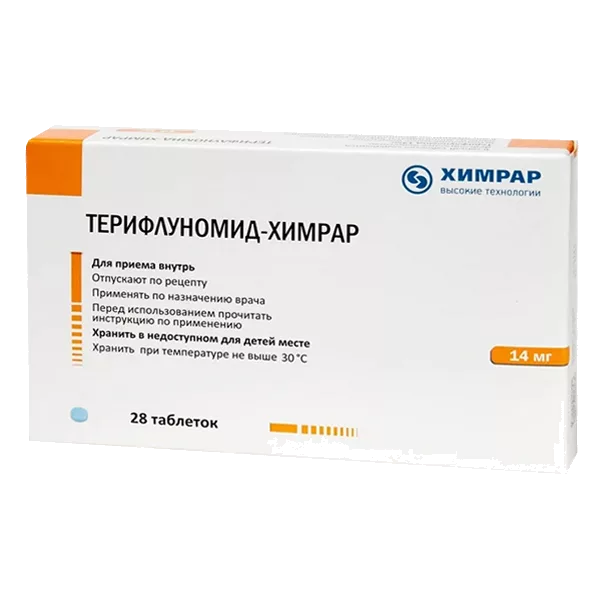 Терифлуномид-Химрар таб п.п.о. 14мг N28