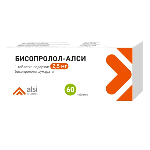 Бисопролол-АЛСИ таб 2,5мг N60