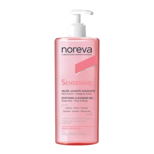 NOREVA Гель для лица и тела Sensidiane смягчающий очищающий 400мл