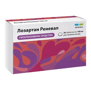 Лозартан Реневал таб п.п.о. 100мг N30