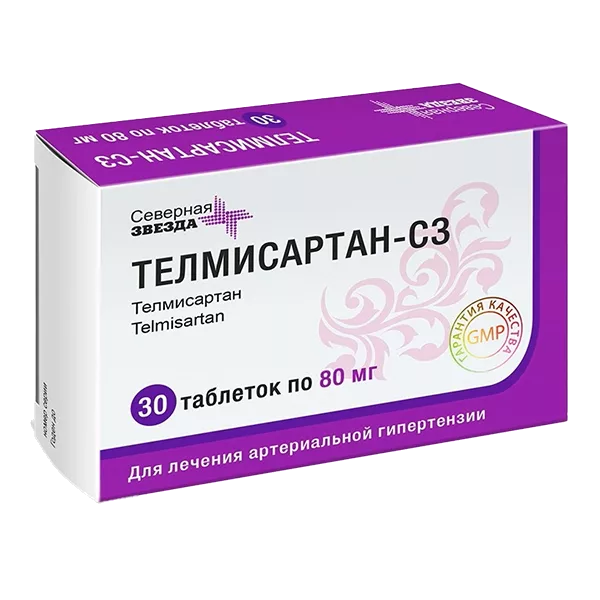Телмисартан-СЗ таб 80мг N30