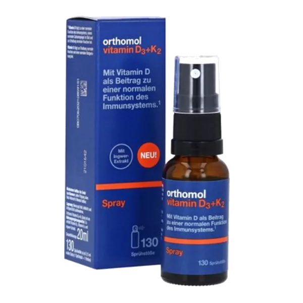 Orthomol Vitamin D3+K2 130 впрыскиваний спрей 20мл N1