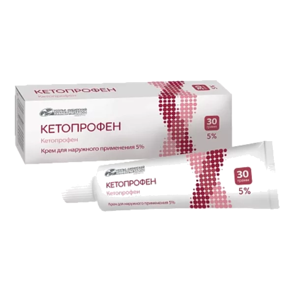 Кетопрофен крем д/наружн пр 5% 30г N1